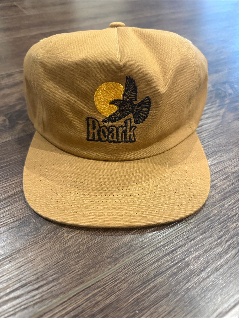 Roark Golden Mustard Embroidered Bird Cap